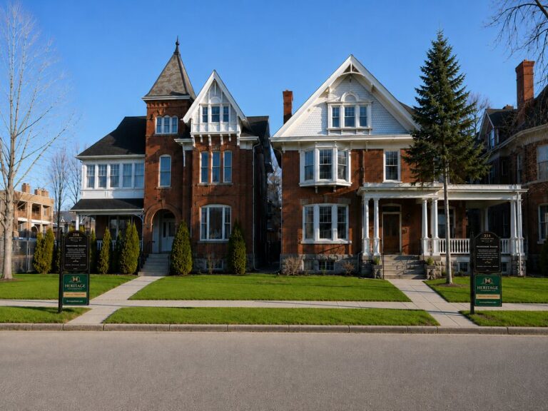 Historic homes at Woodfield Heritage Quarters on Princess Avenue